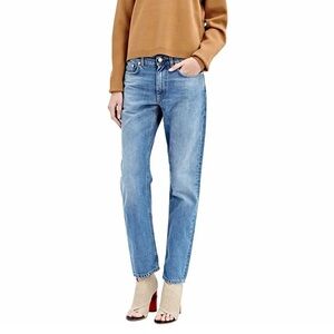 ACNE STUDIOS Boy Vintage Denim Jeans Boyfriend Zip Mid Blue Stone (J2)